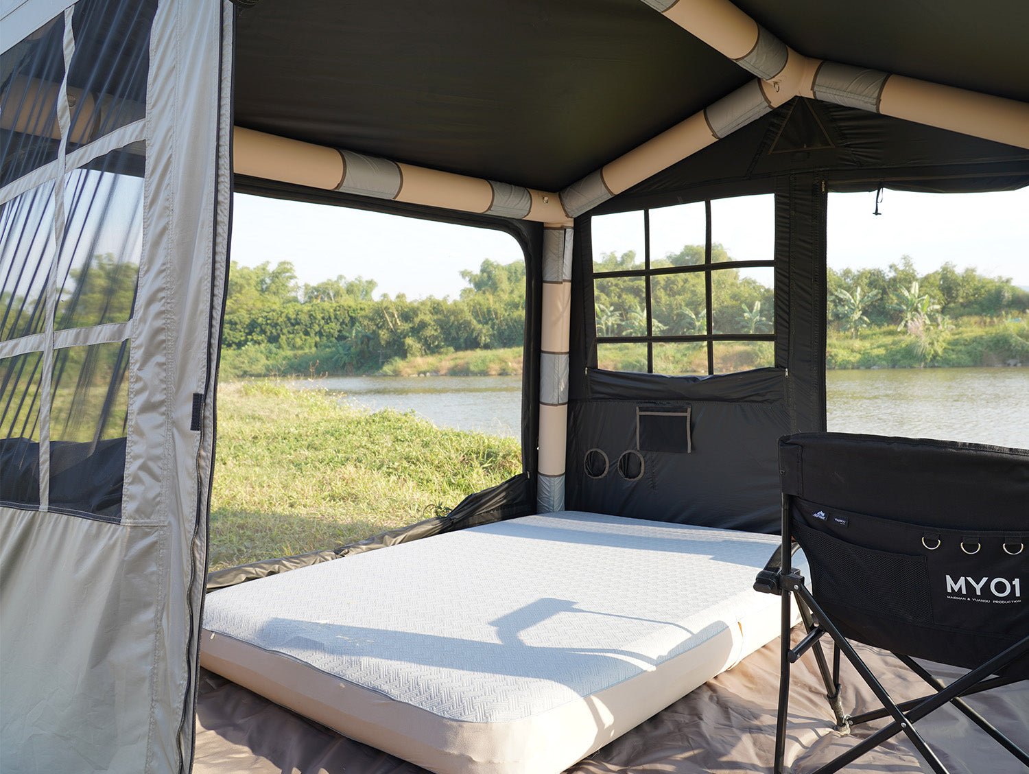 12m² New Design inflatable tent MOT - Q500 With Bed Room - MARVELOUS OUTDOOR