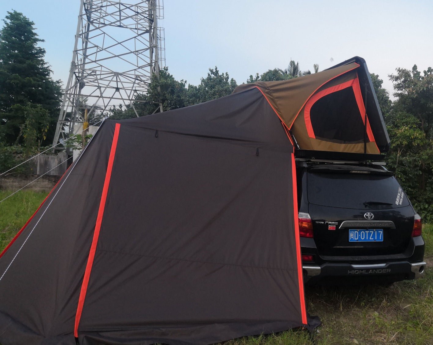 2 People Aluminum Hard shell Car Roof Top Tent MOT - T800 - MARVELOUS OUTDOOR