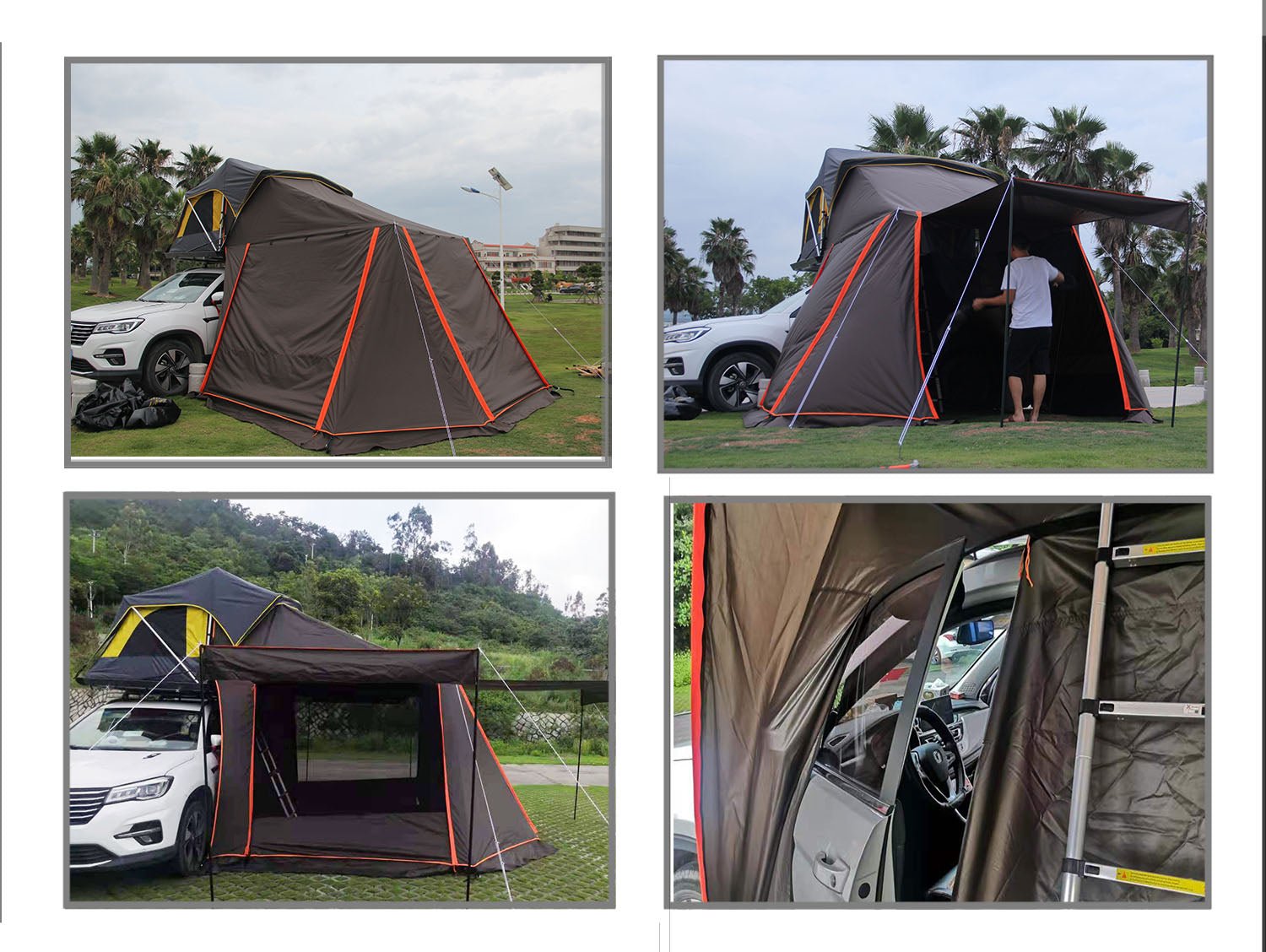 2 People Aluminum Soft shell Car Roof Top Tent MOT - T1000 - MARVELOUS OUTDOOR