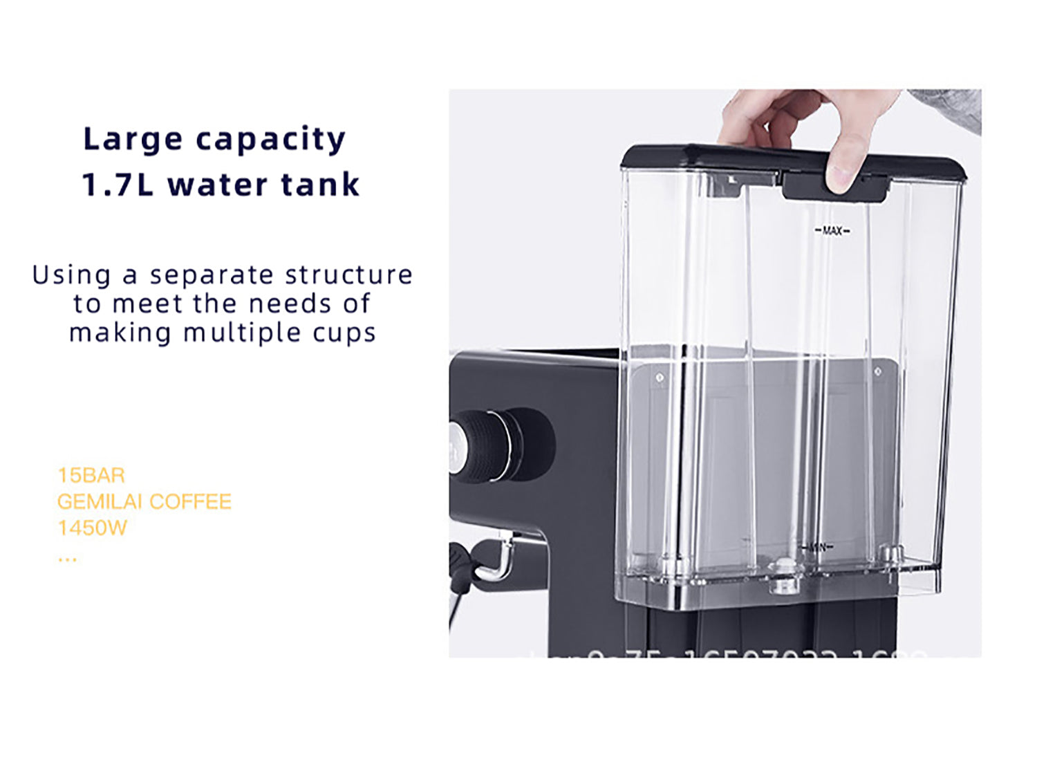 Mini-Barista-Espressomaschine aus Edelstahl M3605