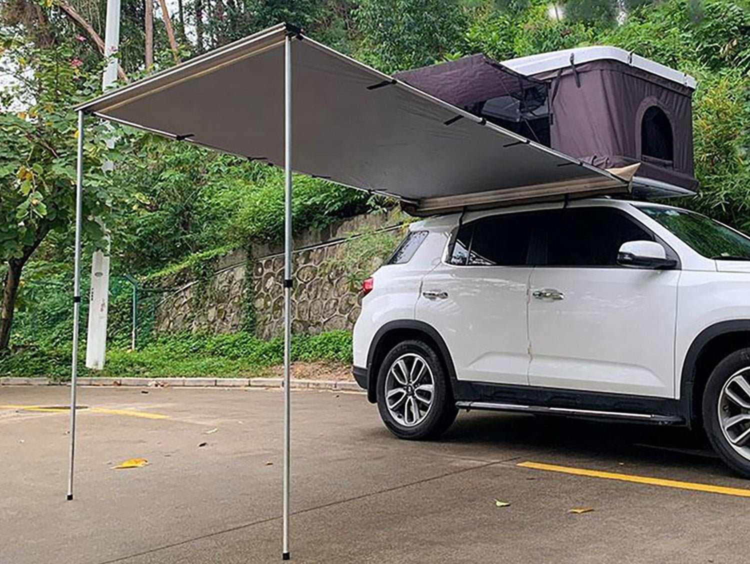 90 Degree Aluminum Car Side Tent MOT - LT90 - MARVELOUS OUTDOOR