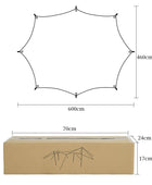Heavy - Duty Octagonal Tarp - Multi - Purpose, Weather - Resistant Cover - MARVELOUS OUTDOOR