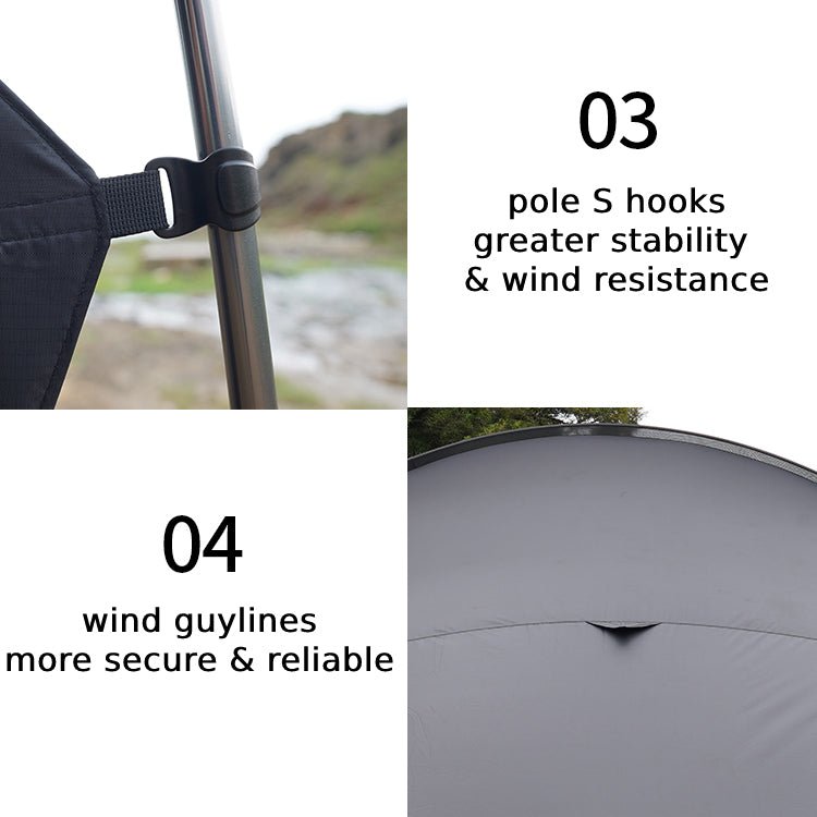 Opera House Shaped Awning for Camping base MOT - TM002 - MARVELOUS OUTDOOR