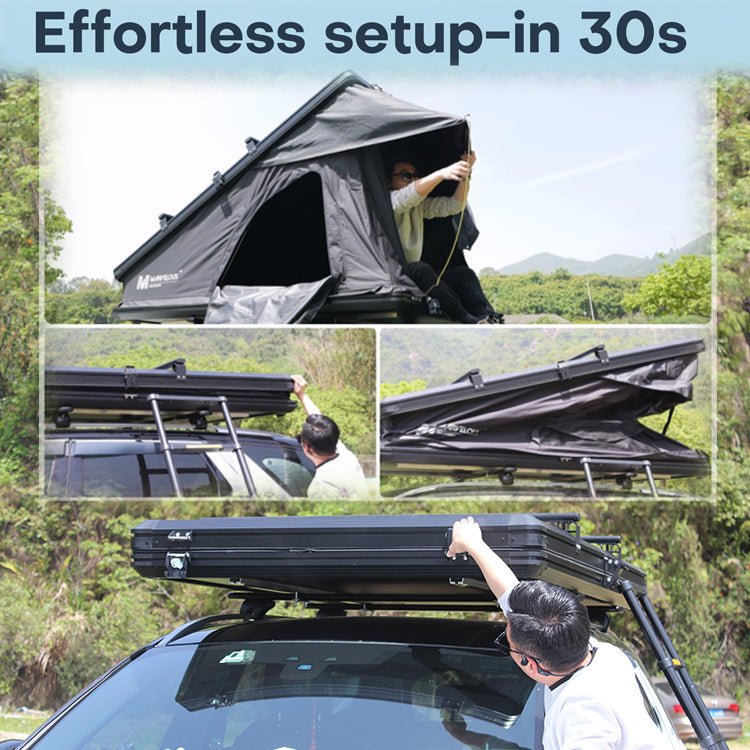 Triangle Aluminum Hard shell Car Roof Top Tent MOT - LK910 - MARVELOUS OUTDOOR