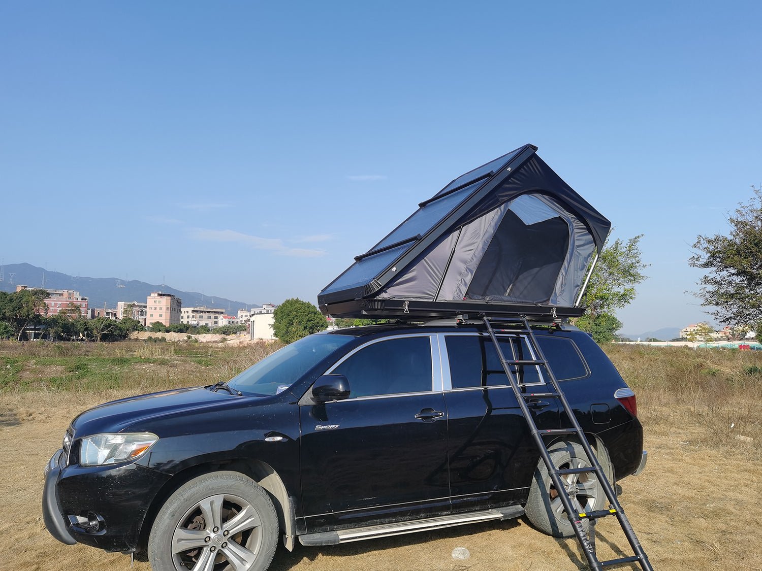 Triangle Aluminum Hard shell Car Roof Top Tent MOT - T600 - MARVELOUS OUTDOOR